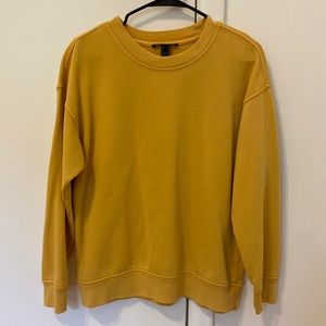 Forever 21 Men’s Yellow Pullover Crewneck Sweatshirt